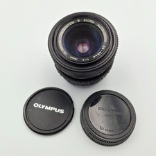 Olympus Zuiko 28-48 mm obiettivo fotocamera zoom automatico 1:4 con tappo e cappuccio originali. (rifB)