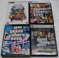 ** GTA 3 III + GTA Vice City + GTA 4 IV e GTA Edizione Completa Giochi PC.