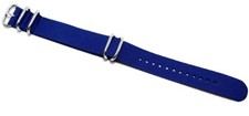 Cinturino per orologio in tessuto NATO ZULU blu ansa 22mm cordura 409