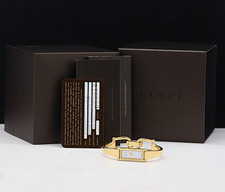 Gucci 1500L Gold White Dial