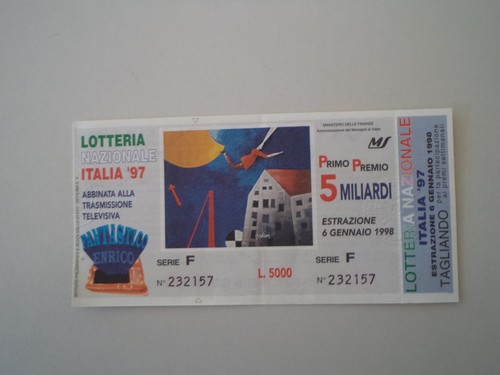 Biglietto della lotteria - -,