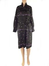 Abito Tunica Ginocchio Donna Marrone Taglia Xl Sartoriale Vintage Floreale Ruota