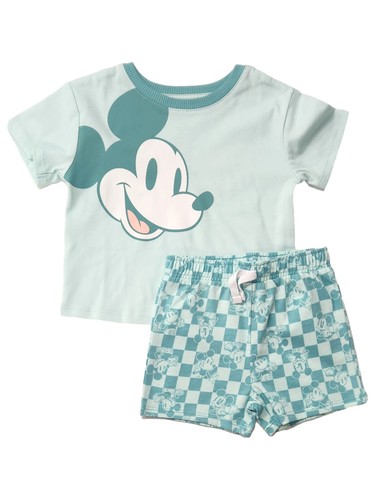 Disney infant boys green check - green,