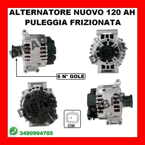 Alternatore nuovo 120ah - alternatore,