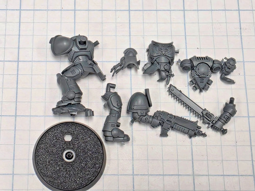 40k space marine - marine, bits