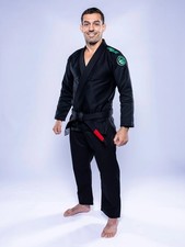 Fuji Sports Baseline 2.0 Uomo Brazilian Jiu Jitsu Gi Jiu-Jitsu BJJ - Nero/Come Nuovo