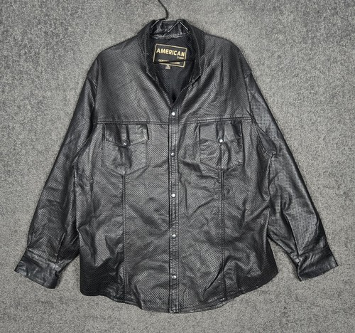 Giacca pelle vintage - , uomo