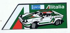 ADESIVO LANCIA STRATOS ALITALIA - RALLYE - Dim: 7,5 cm x 19 cm