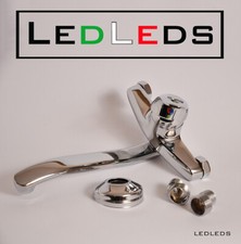 RUBINETTO MISCELATORE LAVELLO LAVABO CUCINA da MURO o PARETE OTTONE CROMATO