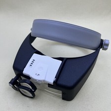 Lente di ingrandimento per casco 2 LED testa montata 1,5X-6X-8X ricaricabile