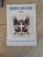 CALENDARIO MARINA MILITARE 1981 LE UNIFORMI DELLA REGIA MARINA 