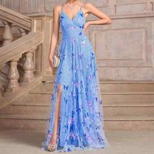 Vestito Abito Elegante Lungo