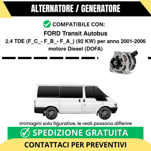 Alternatore ford transit - alternatore,