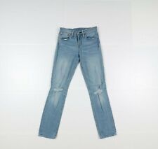 Levi's 511 Slim White Oak Usato (Cod.J1022) W28 L32 Denim Vita Media Donna 