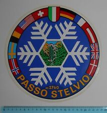 ADESIVO VINTAGE AUTOCOLLANT STICKER PASSO STELVIO ANNI 80 KING SIZE