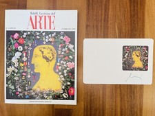 Enrico BAJ Autoritratto litografia numerata e firmata a mano BOLAFFI ARTE