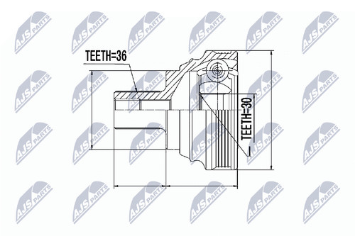 Nty kit giunti albero motore - nty,