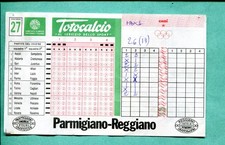 Schedina Totocalcio N.27 del