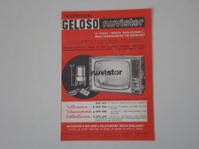 advertising Pubblicità 1963 TELEVISORE GELOSO NUVISTOR