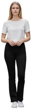 Pantalone donna 31" gamba nero