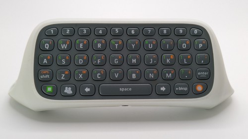 Xbox 360 chatpad oem bianco - xbox,