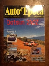 AUTO D'EPOCA Novembre 2001 - Datsun 240Z, Porsche 908, Renault 5 turbo