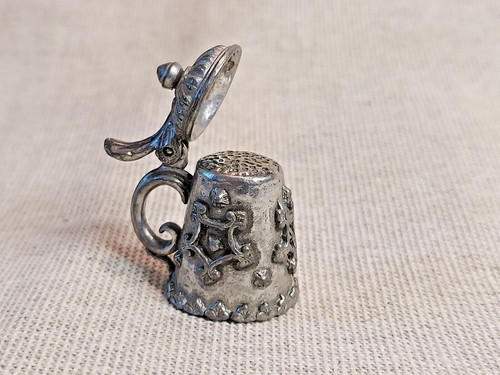 Vintage pewter tankard design - tankard,