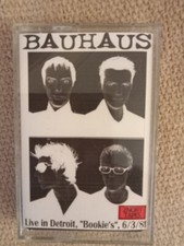 BAUHAUS RARE LIVE IN DETROIT BOOKIE'S 1981 CASSETTE TAPE MADE IN GREECE