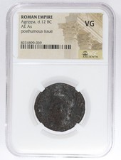 Moneta bronzo Agrippa AE come