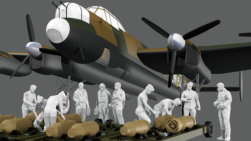 Wwii raf lancaster - raf, load