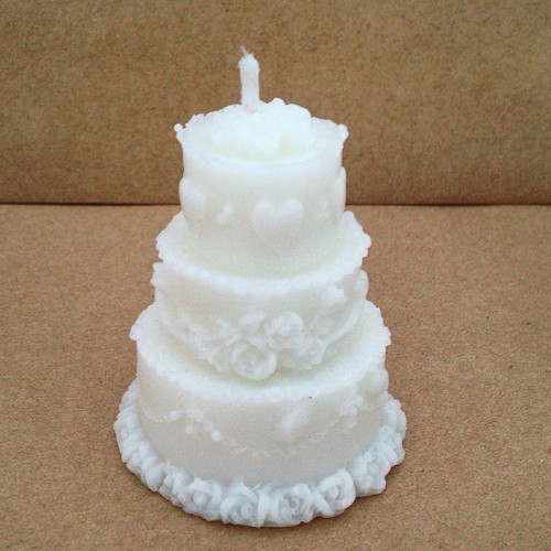 Candele bomboniere bianche