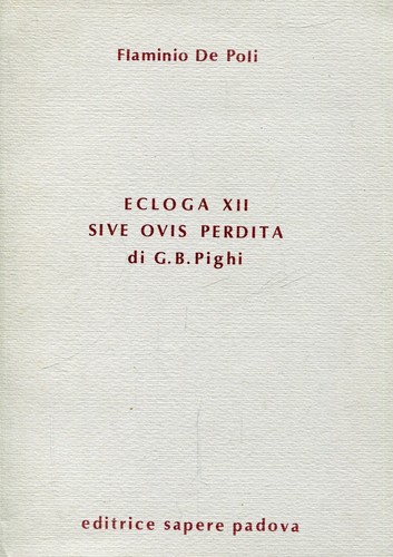 Flaminio poli ecloga xii - flaminio, de