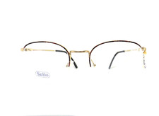 Vintage montatura per occhiali vista uomo metallo donna rotondi metallo safilo