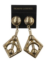 ORECCHINI CLIP PENDENTE ROMBO