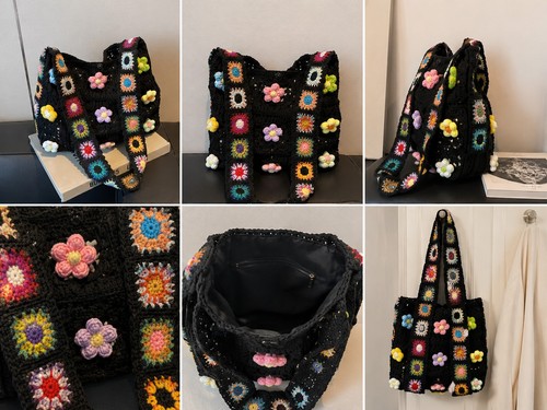 Borsa all uncinetto - borsa, all'uncinetto