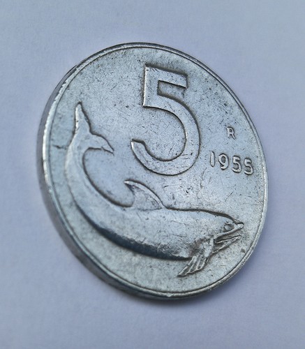 Lire delfino 1955 - 5,