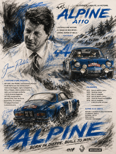 Alpine rally monte carlo - alpine,