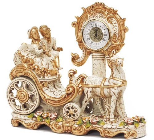 Carrozza scottish con - con, orologio
