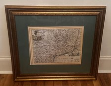 ANTIQUE ENGRAVED ITALIAN MAP-