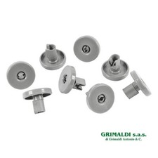 SET 8 RUOTE CESTO INFERIORE