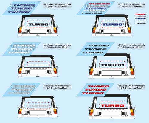 Decals turbo renault 32 - decals, 1:32