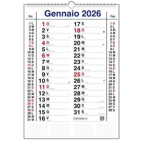Calendario 2026 olandese - olandese, da