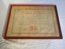 diploma Certificato al patriota