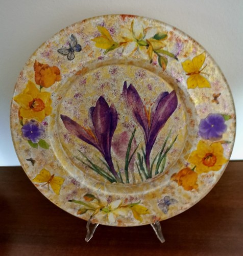 Piatto decoupage centrotavola - piatto,