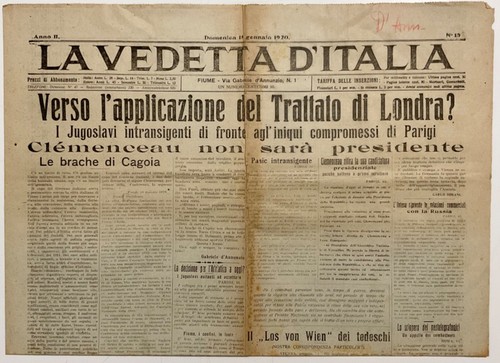 Fiume annunzio quotidiano - fiume, d’annunzio