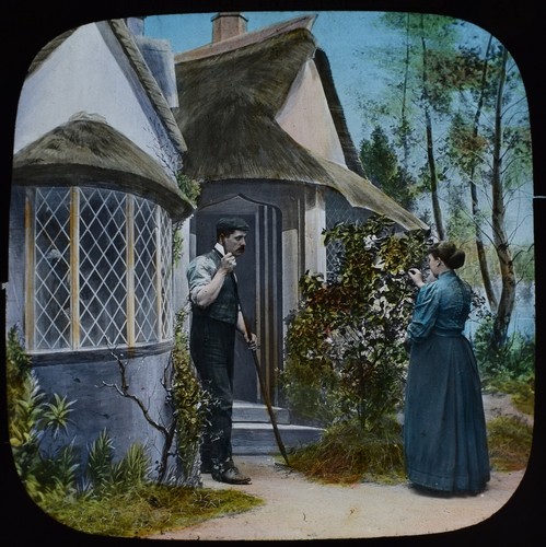 Magic lantern slide temperance - magic,