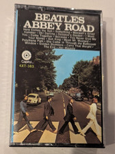 Vintage Beatles Abbey Road Cassette Tape SEALED Capitol 4XT-383 (promo hole)