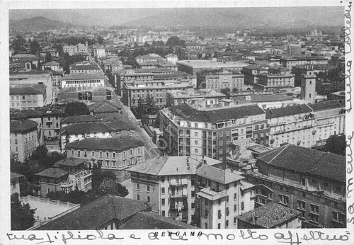 Cartolina bergamo panorama - cartolina,