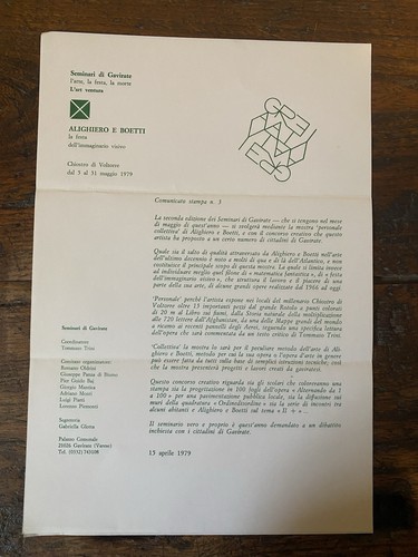 Alighiero boetti comunicato - boetti,