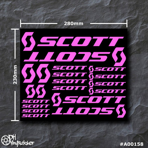 Scott sticker pink set - sticker, |